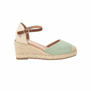 BEIGE MICROFIBER LADIES SHOES