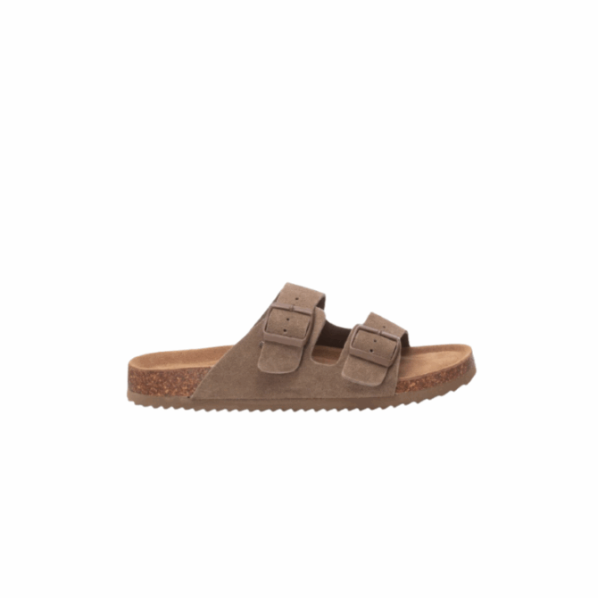 TAUPE SUEDE MEN SANDALS
