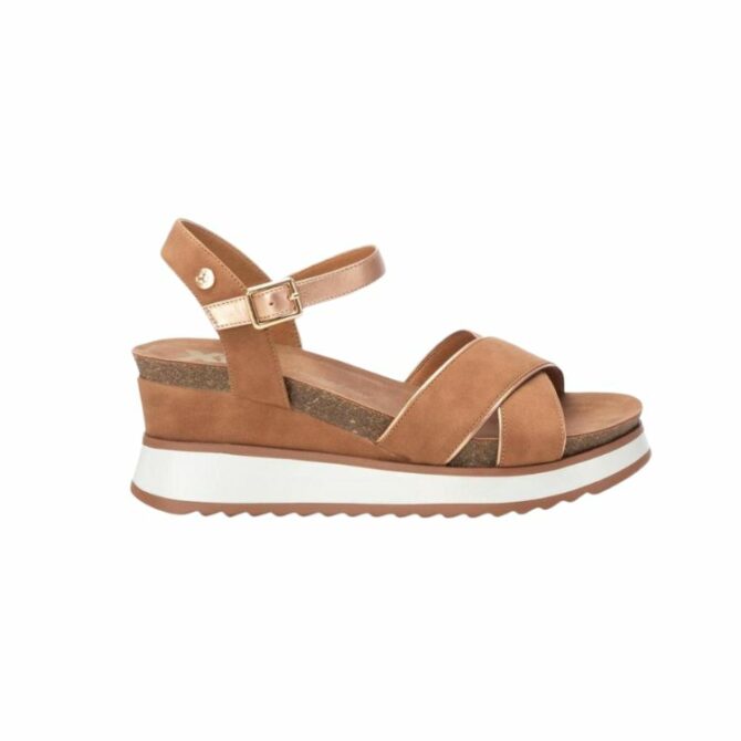 CAMEL PU LADIES SANDALS