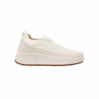 BEIGE TEXTILE LADIES SHOES