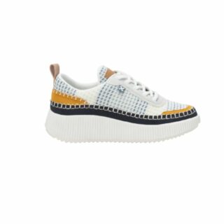 NAVY TEXTILE LADIES SHOES