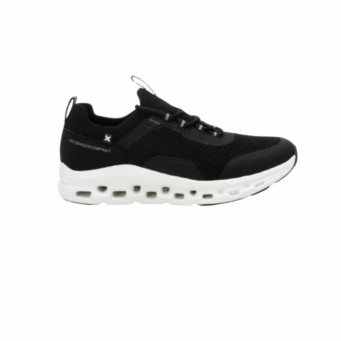 BLACK TEXTILE MEN SHOES