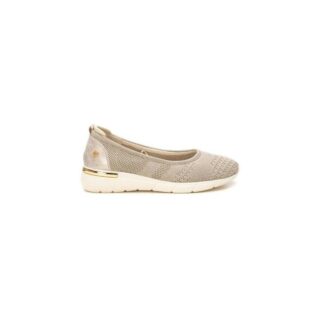 GOLD TEXTILE LADIES SHOES