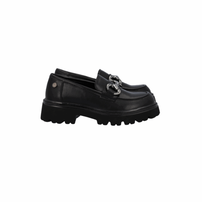 BLACK PU LADIES SHOES