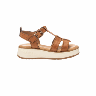 CAMEL LEATHER LADIES SANDALS