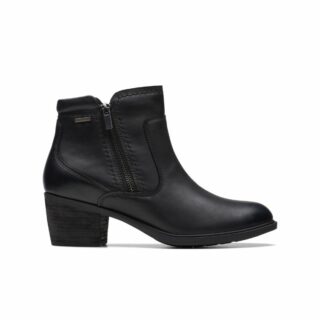 Neva Zip WP Black Leather, D, 3