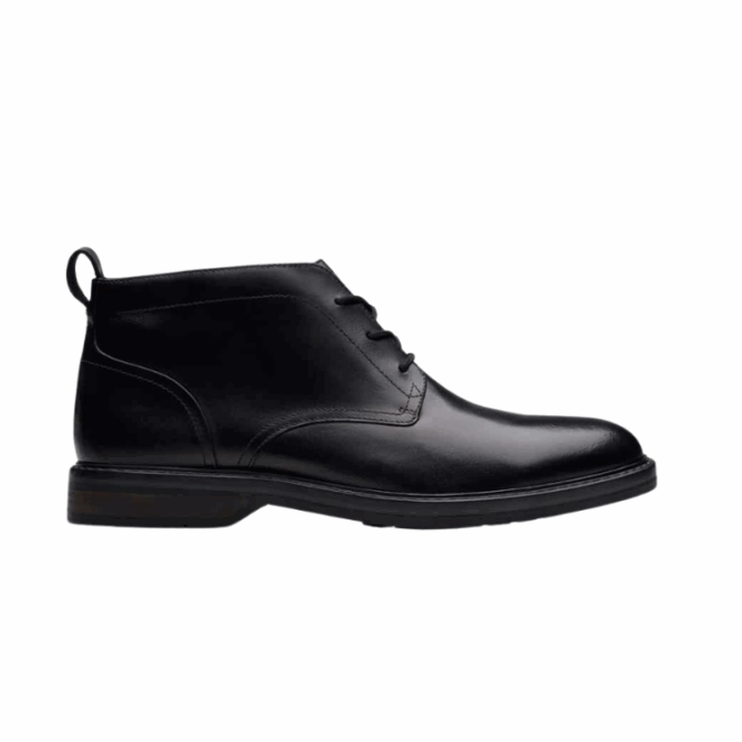 Aldwin Chukka Black Leather, M; 7