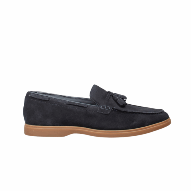 Torford Tassel Navy Suede, G, 7