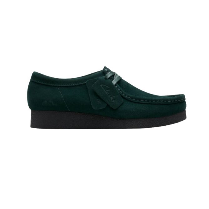 WallabeeEVOSh Dark Green Suede, D, 4