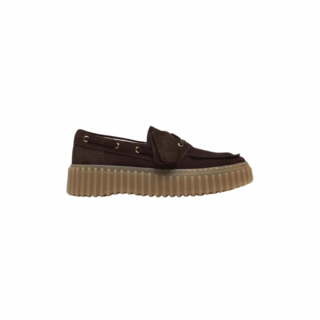 Torhill Boat Dark Brown Suede, D, 3+