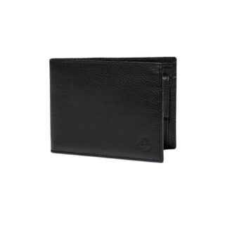 Kennebunk Leather Bifold Wallet With Coin Pocket for Men in Black