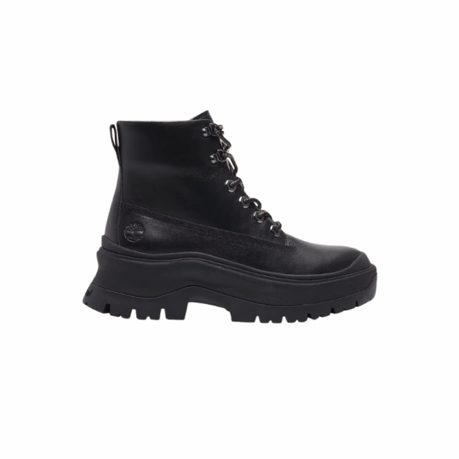 ROXIE LANE MID LACE UP BOOT BLACK FULL GRAIN