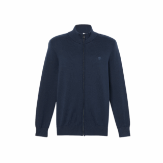SweaterCotton YD Full Zip SweaterDark Sapphire-Dark Denim