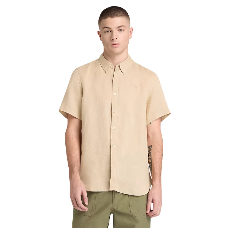 Linen Short Sleeve Shirt - TIMBERLAND - Scarpe.am