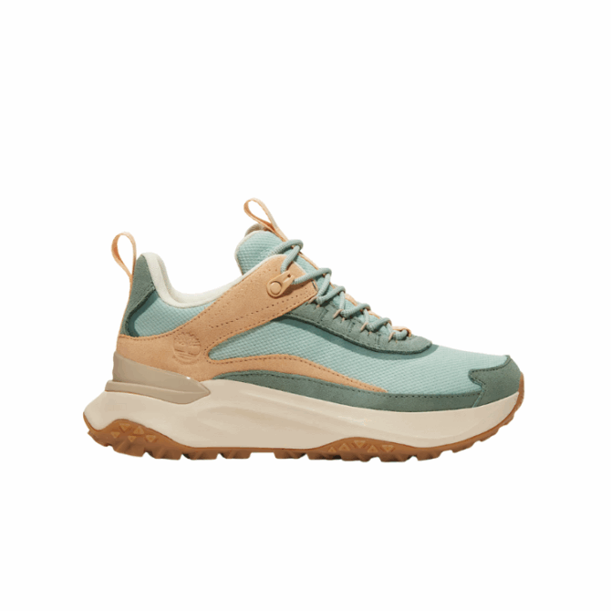 MOTION ACCESSLOW LACE UP WATERPROOF SNEAKERLIGHT GREEN MESH