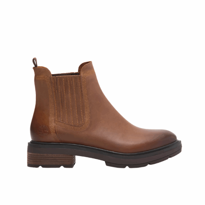 BRIMFIELD MID CHELSEA BOOT MEDIUM BROWN FULL GRAIN