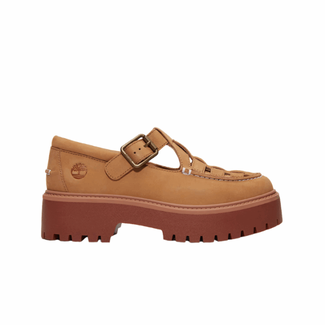 STONE STREETBUCKLE SHOEMEDIUM BEIGE NUBUCK