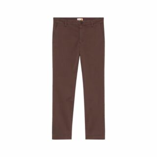 CLAREMONT Garment Dyed Chino Pant Chocolate Brown
