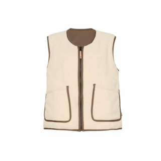 Sherpa Fleece Vest Angora