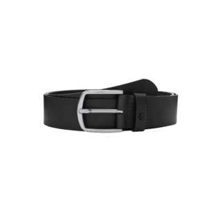 40mm recycled leather belt Black