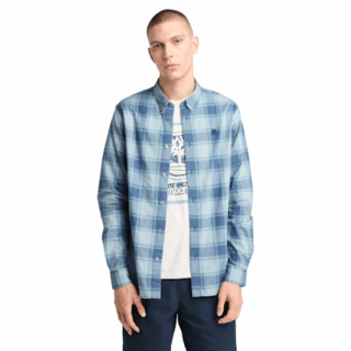 ShirtPoplin Check ShirtDark Denim YD