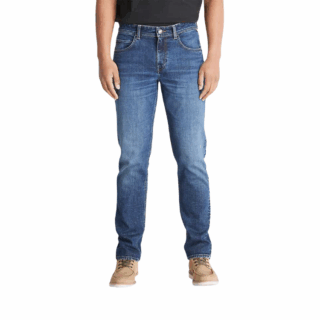 Indigo Stretch Denim Pant (Slim) Mid Indigo