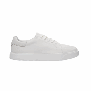 EMERSON STREETLOW LACE UP SNEAKERWHITE CANVAS